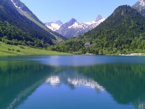 Ežeras, Kalnas, Kraštovaizdis, Pyrénées, Gamta