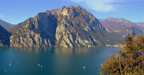 Ežeras, Kraštovaizdis, Kalnas, Garda, Italy, Valtis