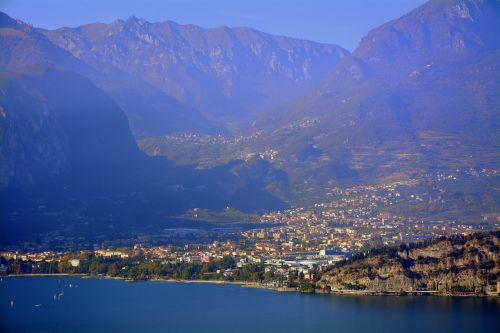 Ežeras, Garda, Riva Del Garda, Kraštovaizdis, Kalnai, Italy
