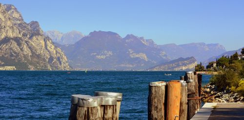 Ežeras, Švartavimas, Kalnas, Garda, Italy