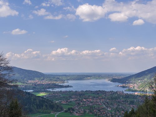 Ežeras,  Kraštovaizdis,  Panorama,  Debesys