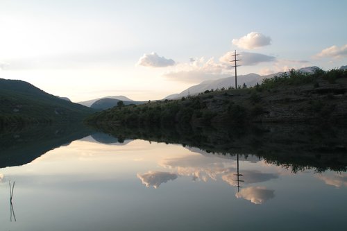 Ežeras,  Debesys,  Vandens,  Kraštovaizdis