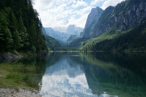 Ežeras,  Kalnai,  Vandens,  Alpine,  Bavarija