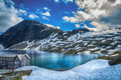 Ežeras,  Kalnų,  Norvegija