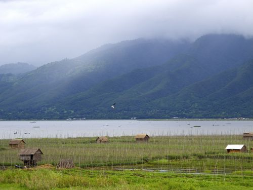 Ežeras, Inle, Burma, Kraštovaizdis, Ant Kilimėlių