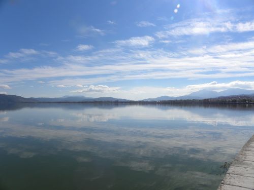 Ežeras, Graikija, Ioannina, Vanduo, Saulė