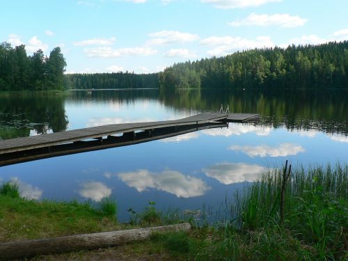 Ežeras, Kraštovaizdis, Suomių, Papludimys, Vanduo, Vasara, Dangus, Gamta, Gamtos Nuotrauka, Kraštovaizdžio Nuotrauka