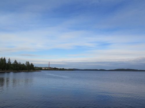 Ežeras, Finland, Vakaras, Gamta, Vanduo, Mėlynas, Kraštovaizdis, Panorama