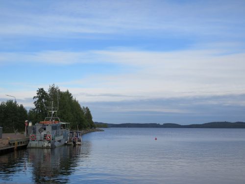 Ežeras, Mėlynas, Finland, Tylus, Prieplauka