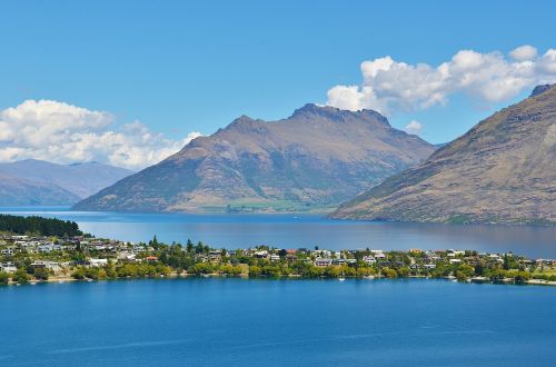 Ežeras, Kaimas, Kraštovaizdis, Vanduo, Kalnas, Gamta, Naujoji Zelandija