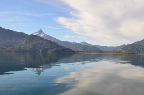 Ežeras, Debesys, Atspindys, Dangus, Patagonia