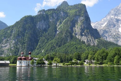 Ežeras, Bažnyčia, Turizmas, Kraštovaizdis, Vokietija, Gamta