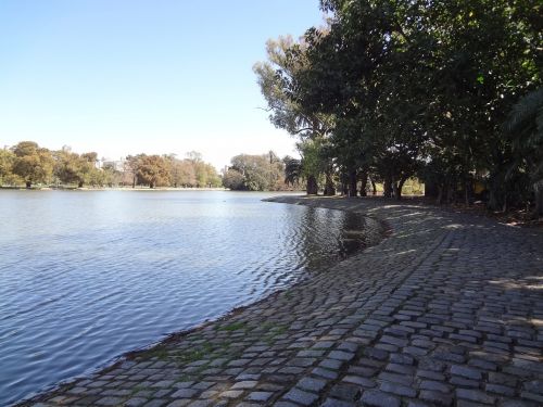 Ežeras, Medžiai, Palermo Giraites, Buenos Airės
