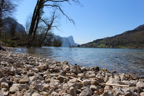 Ežeras, Mondsee, Austria, Gamta, Turizmas, Salzkammergut, Kraštovaizdis