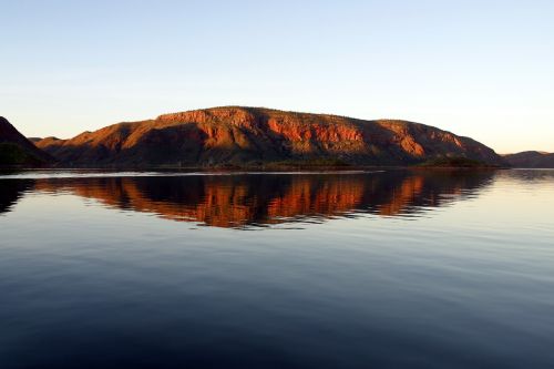 Ežeras Argyle, Australia, Vanduo, Veidrodis, Dusk, Atspindys