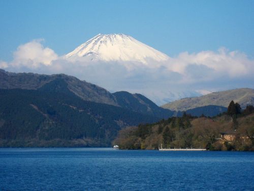 Ashi Ežeras, Mt Fuji, Kanagawa Japan