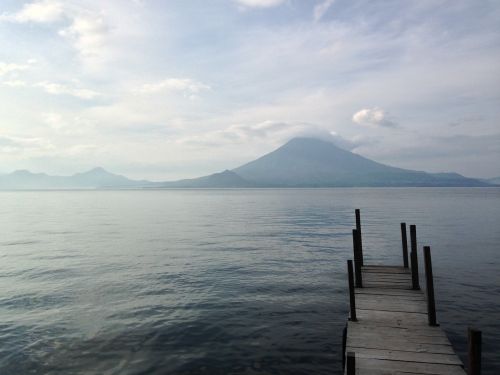 Atitlan Ežeras, Gvatemala, Vulkanas, Prieplauka