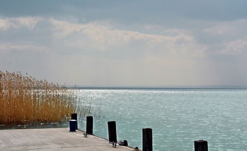 Balaton Ežeras, Vanduo, Debesys