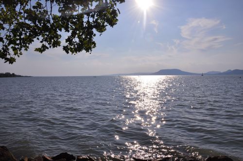 Balaton Ežeras, Vasara, Saulės Šviesa