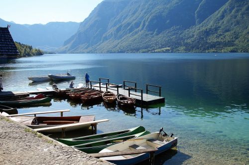 Bohinj Ežeras, Bohinj, Vandens Sportas, Skaidrus Vanduo, Julijos Alpės, Turizmas, Slovenia, Kalninis Ežeras, Atostogos, Panorama, Maudytis, Vasara, Siurbliai, Valtys, Tvirtinamas, Prieplauka