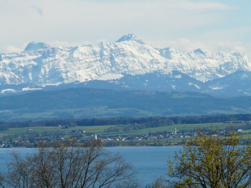 Ežero Konstanta, Kraštovaizdis, Kalnai, Alpių, Säntis, Vaizdas, Regėjimas, Laisvė