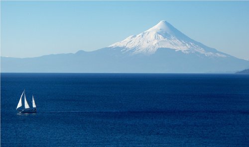 Ežeras Llanquihue,  Chile,  Osorno,  Puerto Varas,  Ežeras,  Burlaivis,  Kraštovaizdis,  Kosta,  Turizmas,  Pietų,  Sala,  Vulkanas,  Ramus