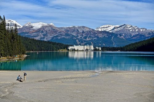 Ežero Louise, Kanada, Kalnai, Ledynas, Atspindys, Natūralus, Smaragdas, Aplinka