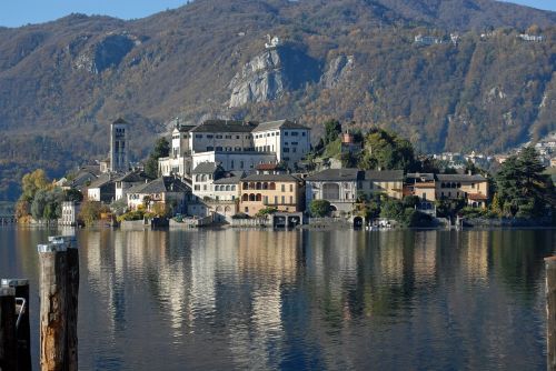 Orta Ežeras, Cusio, San Giulio Sala, Italy