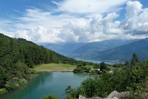 Ežero St Apollinaire, Ežeras, Kraštovaizdis, Gamta, Kalnas, Dangus, Promenada, Hautes Alpes