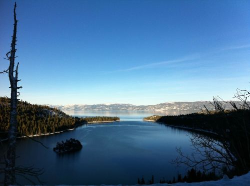 Ežeras Tahoe, Žiema, Vanduo, Tylus, Kraštovaizdis, Dykuma, Peizažas, Natūralus, Laukiniai, Lauke, Aplinka, Vaizdingas, Žemė, Gamta, Ramus
