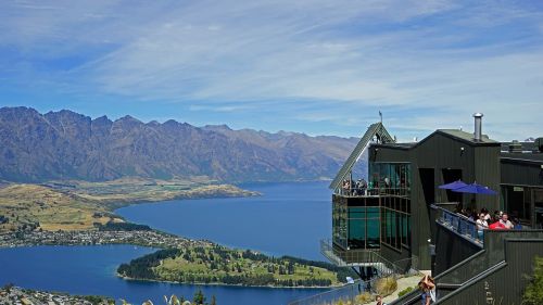 Ežeras Wakatipu, Queenstown, Bobs Peak, Naujoji Zelandija, Pietų Sala