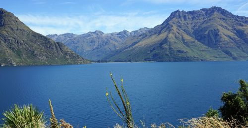 Ežeras Wakatipu, Naujoji Zelandija, Pietų Sala, Ežeras, Kalnai, Kraštovaizdis