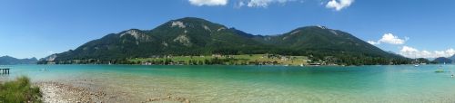 Ežeras Wolfgang, Vasara, Gamta, Kraštovaizdis, Debesys, Austria
