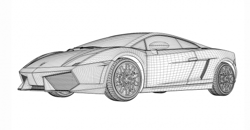 Lamborghini, Gallardo, Lp-560, Lamborghini Gallardo Lp 560, Sportinė Mašina, Karkasas, Automatinis, Prototipas, Studijuoti, Automobilis, Kontūras, Linijos, Statyba, 3D, 3D Modelis, Kompiuterinė Grafika, Mašina, 3D Vizualizacija