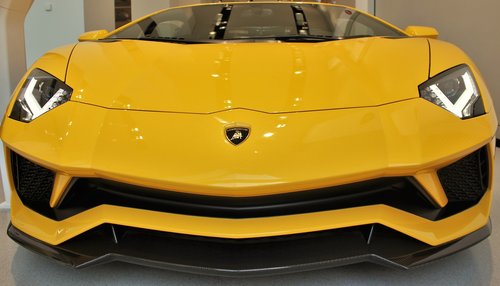 Lamborghini,  Geltona,  Lenktyninis Automobilis,  Visą,  Detalė