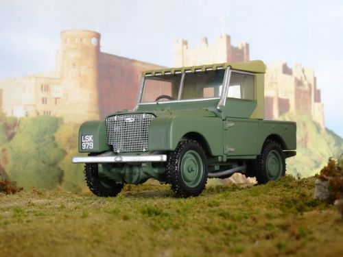 Land Rover, Serija I, 1948, Modelis Automobilis, Oldtimer, Offroad, Gb, Anglija, Dioramas, Automatinis, Transporto Priemonės, Automobilio Modelis