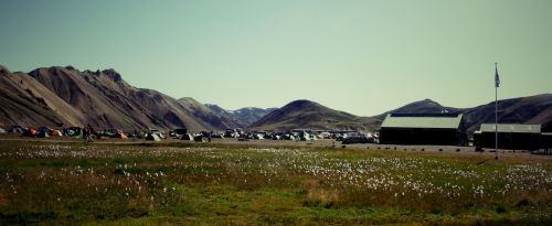 Landmannalaugar,  Kempingas,  Iceland,  Pėsčiųjų Takas & Nbsp,  Landmannalaugar & Nbsp,  - & Nbsp,  Krūtinukai,  Landmannalaugar Stovykla