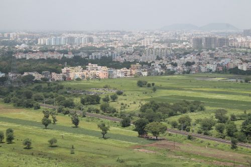 Kraštovaizdis, Miestas, Žalias, Pune, Indija