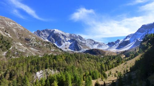 Kraštovaizdis, Gamta, Kalnas, Alpės, Sniegas, Kritimas, Hautes Alpes