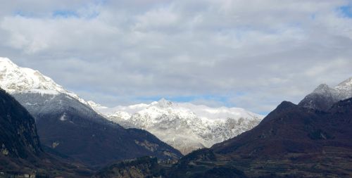 Kraštovaizdis, Kalnai, Žiema, Riva Del Garda