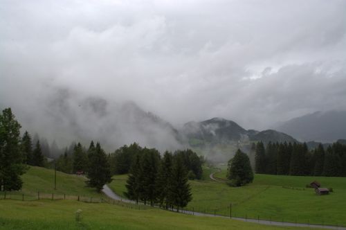 Kraštovaizdis, Allgäu, Ostallgäu, Allgäu Alpės, Panorama, Kalnai, Gamta, Pieva, Kalnų Pieva, Kalnų Peizažas