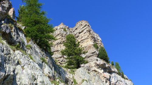 Kraštovaizdis, Kalnas, Gamta, Alpės, Rokas, Medžiai, Vasara