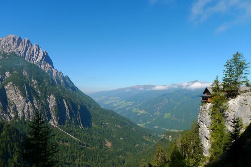 Kraštovaizdis, Kalnai, Kalnų Namelis, Panorama, Gamta, Rytų Tyrol