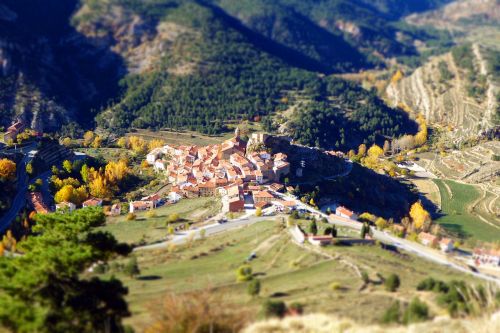 Kraštovaizdis, Kalnai, Ispanija, Požiūris, Linares De Mora, Teruel, Aragonas, Žmonės