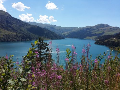 Kraštovaizdis, Ežeras, Kalnas, Roselendo Užtvankos, Savoie