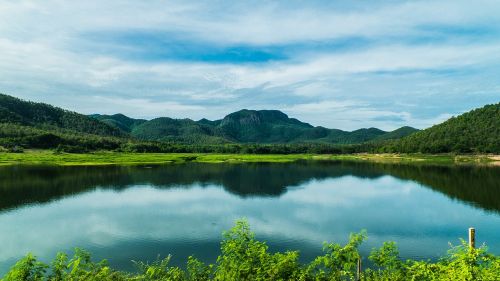 Kraštovaizdis, Kalnai, Ežeras, Šiaurės Tailandas