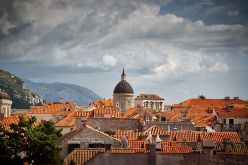 Kraštovaizdis, Panorama, Namai, Struktūra, Infrastruktūra, Architektūra, Debesys, Dangus, Gamta, Medžiai, Miestas