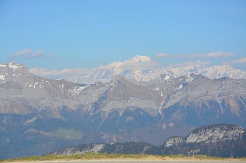 Kraštovaizdis, Kalnai, Montblanco Grandine, Sniego Šeimininkas, Stebuklingas Kraštovaizdis, Mont Blanc, France, Aukščiausiojo Lygio Susitikimas, Gamta, Žygiai, Peizažas Pavasaris, Haute-Savoie, Masyvas, Kalnas