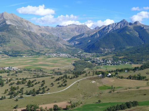 Kraštovaizdis, Gamta, Kalnas, Slėnis, Kaimas, Alpės, Hautes Alpes