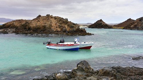Kraštovaizdis,  Sala Lobos,  Fuerteventura,  Jūra,  Nacionalinis Rezervas